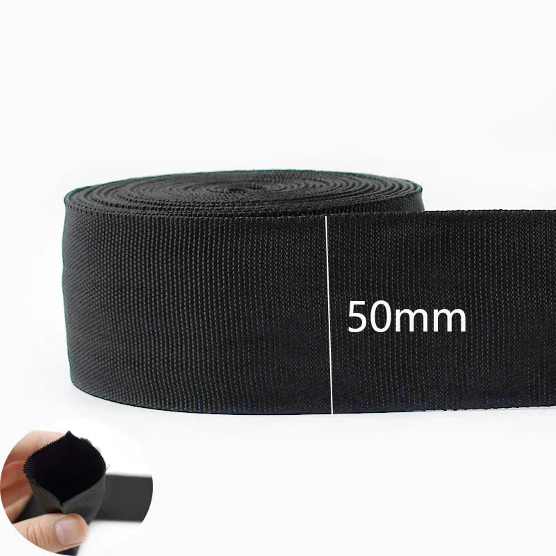 Röhrenförmiges Polyester Gurtband doppellagig 20-50mm für DIY Taschen Rucksäcke 5/10m