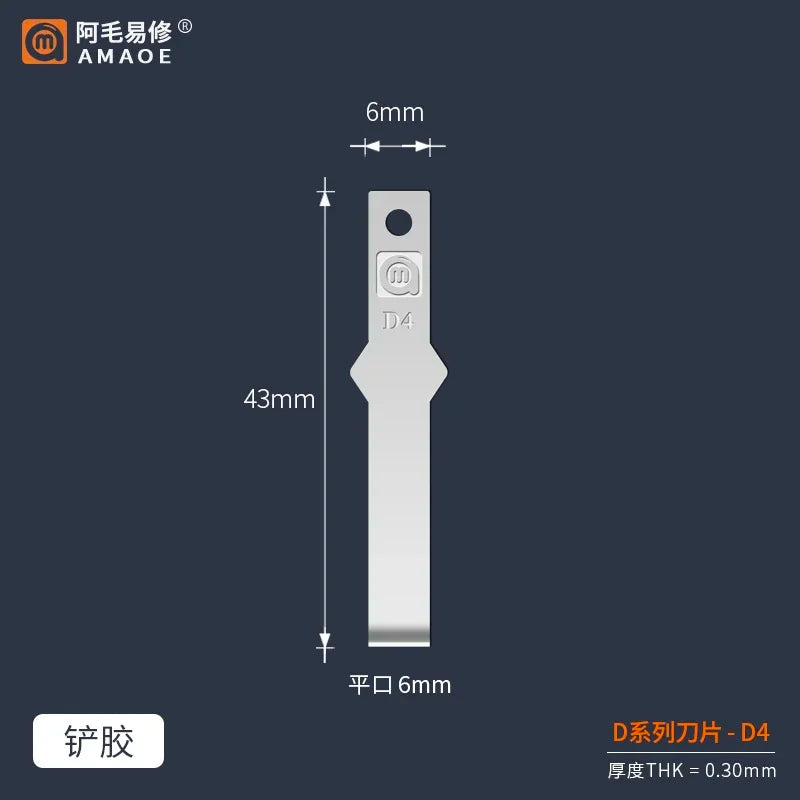 Rutschfeste Metall Skalpell Klingen Werkzeug für PCB Kleber Reparatur