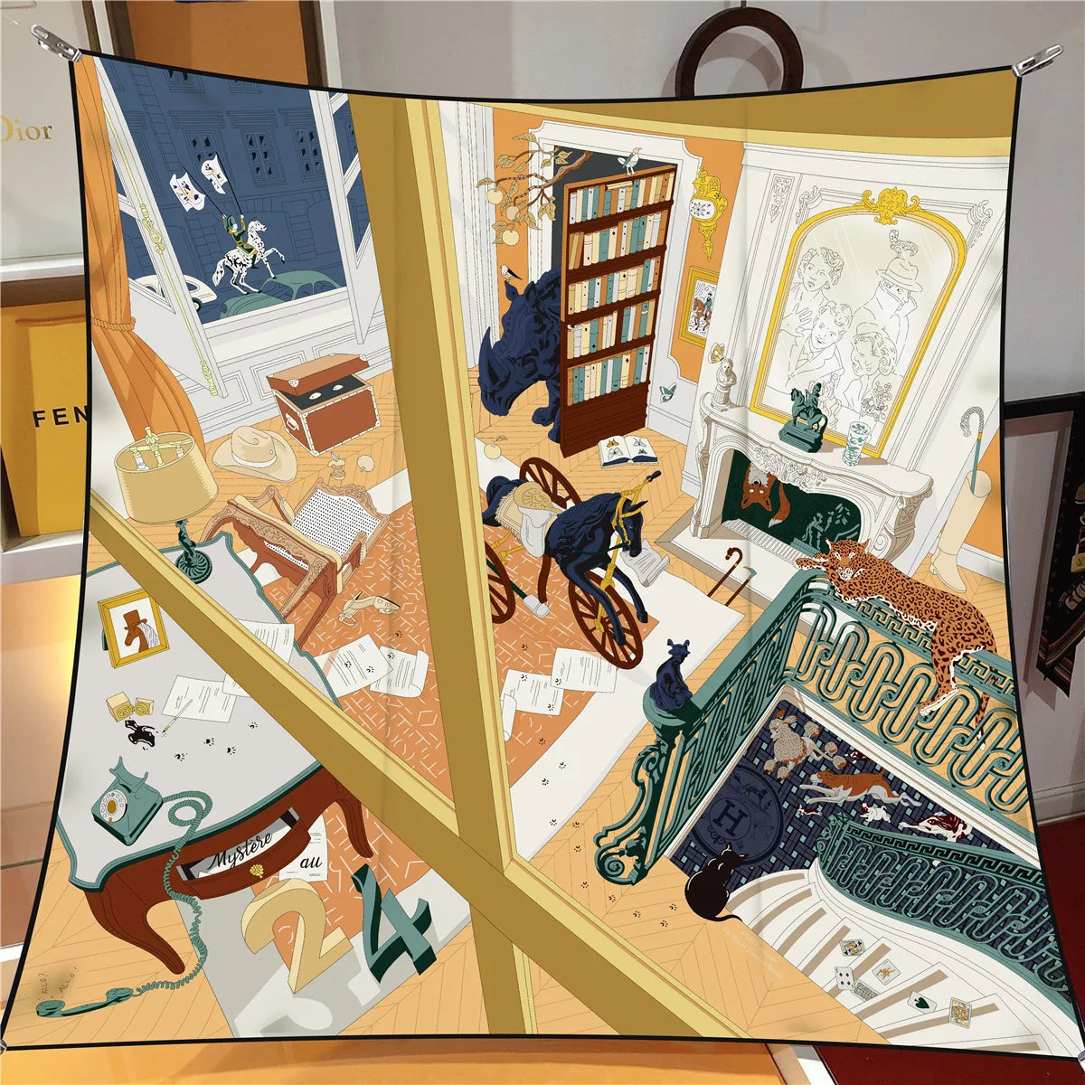 Stylisches bedrucktes Bandana Kopftuch Unisex vielseitig tragbar