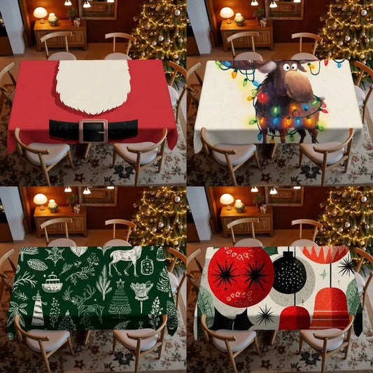 Lustige Tier Digitale Tischdecke wasserdicht für Küche und Party