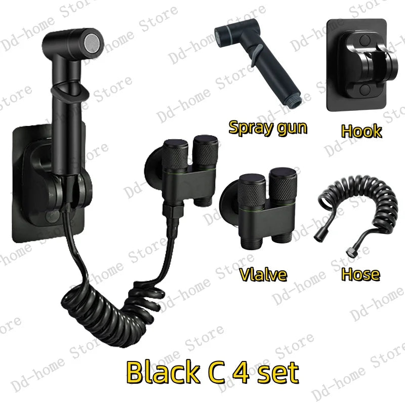 Tragbares Bidet Sprühset für WC - Bad – Hochdruck-Reinigung - Hygiene