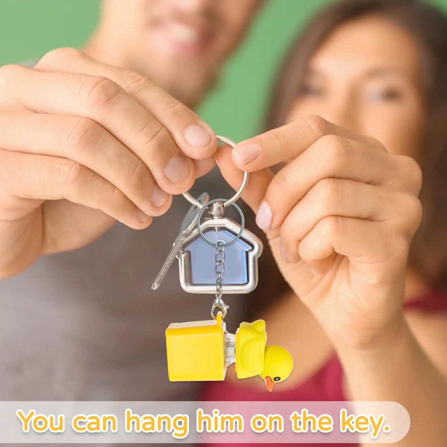 Enten Quack Sound Schlüsselanhänger Spielzeug zum Stressabbau & Deko