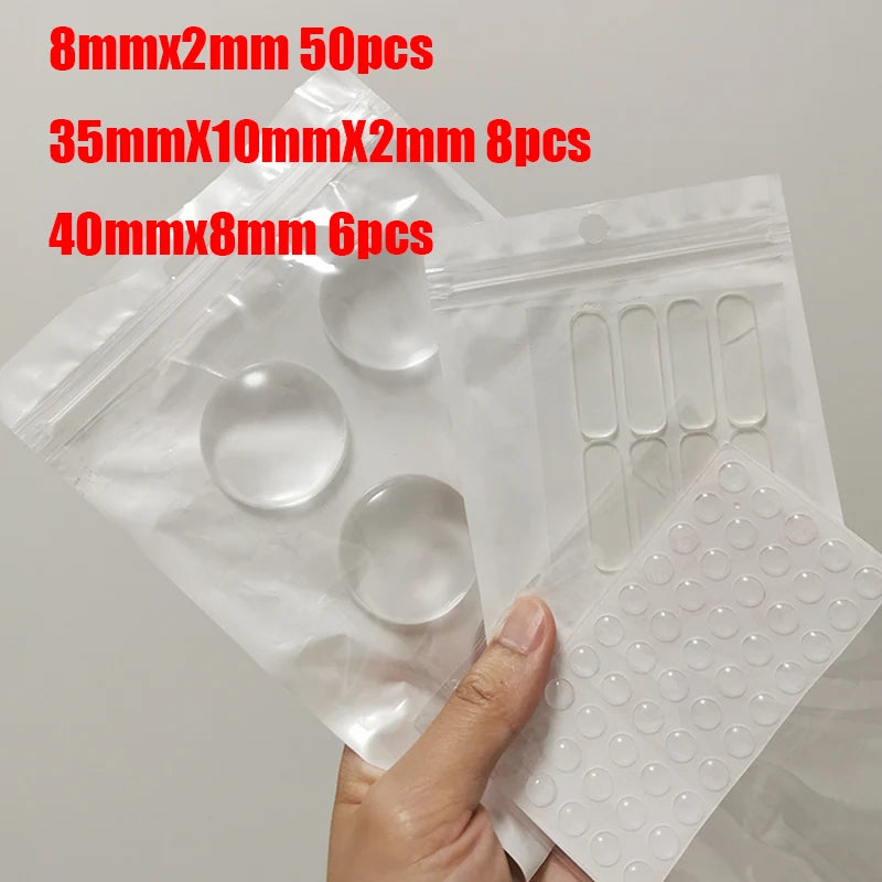 Selbstklebende rutschfeste Stoßstangen aus transparentem Silikon Puffer