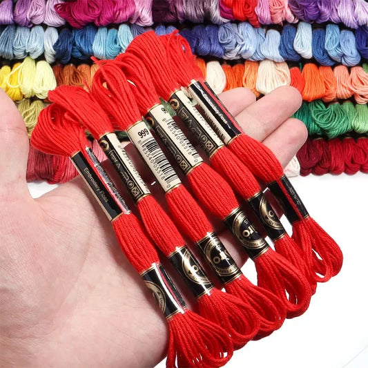 Vielseitiges Stickgarn Mix Farben für Kreativprojekte und Handarbeiten