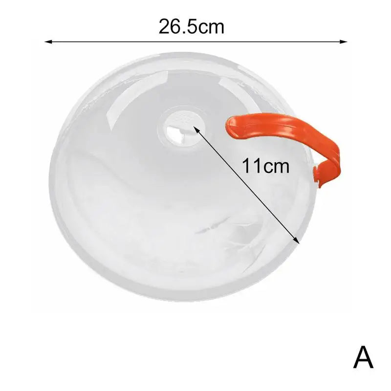 Transparente BPA-freie Mikrowellen-Spritzschutz Abdeckung mit Griff-Yabubest - Home & More