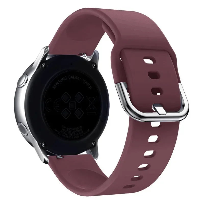 Silikon Uhrenarmband 20/22mm kompatibel mit Smartwatches und Sportuhren