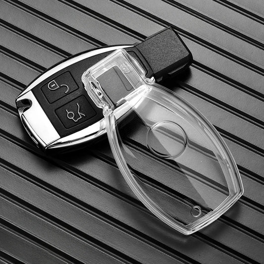 Perfekter Schutz - Stil: TPU Schlüsselhülle für Mercedes A bis AMG Modelle, Weiß