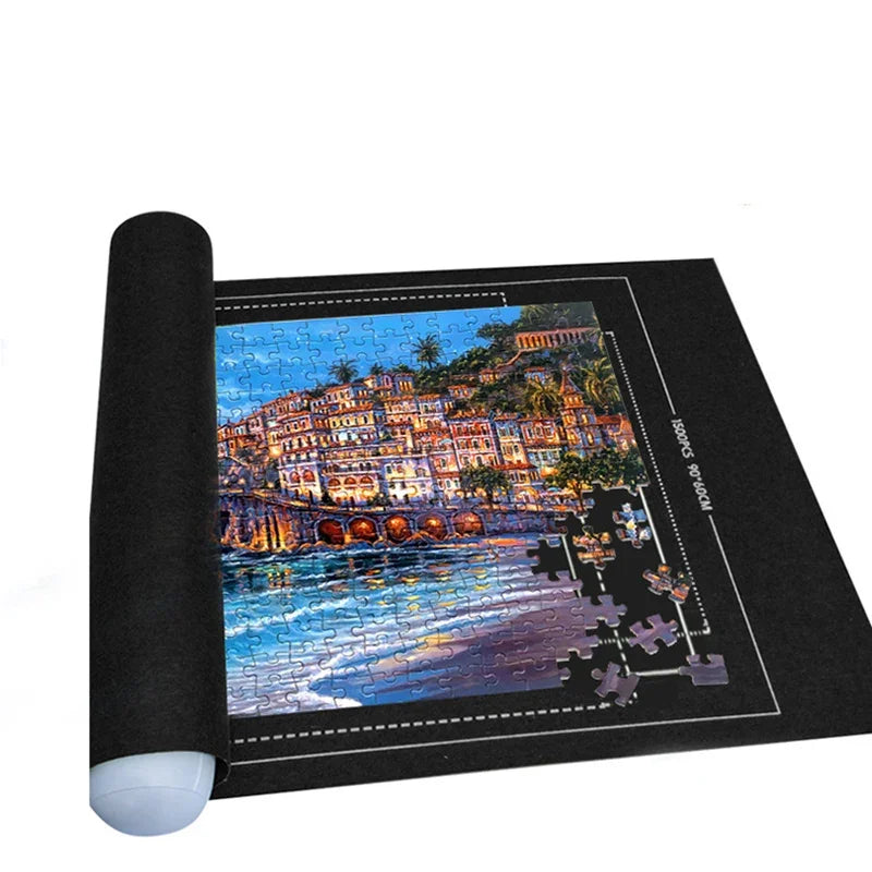 Puzzle-Rollmatte für 1500–3000 Teile | Filz-Aufbewahrung mit Tasche-Yabubest - Home & More
