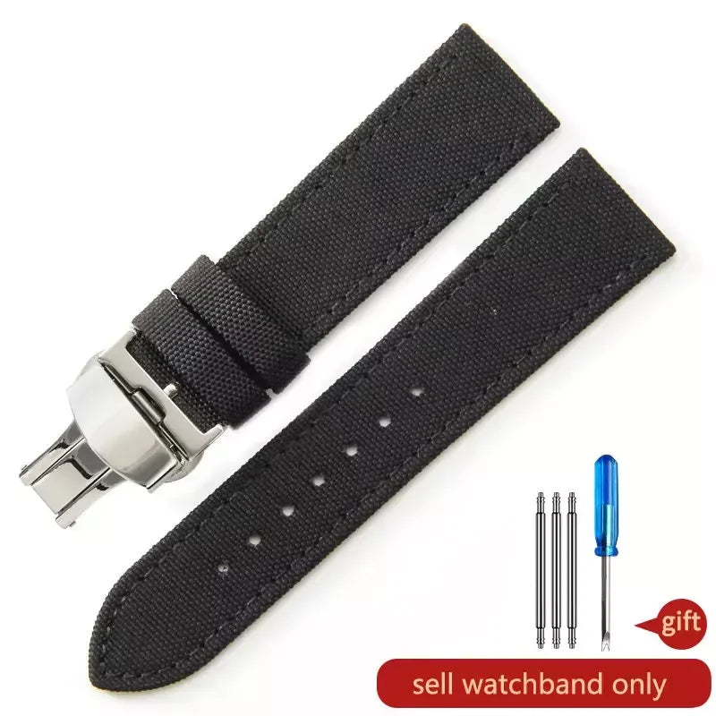 Robustes Nylon Uhrenarmband Army Style 18-24mm für viele Uhren