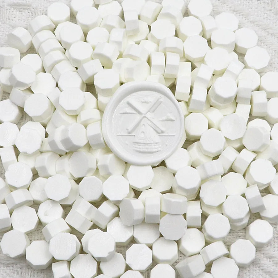 Vielseitige achteckige Siegelwachsperlen für handgemachte Dekorationen