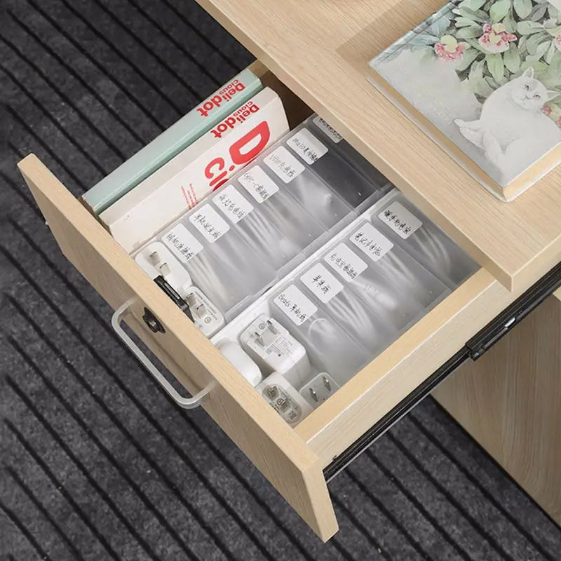 Kleine Kabel Aufbewahrungsbox mit 5 Fächern für Schreibtisch Ordnung