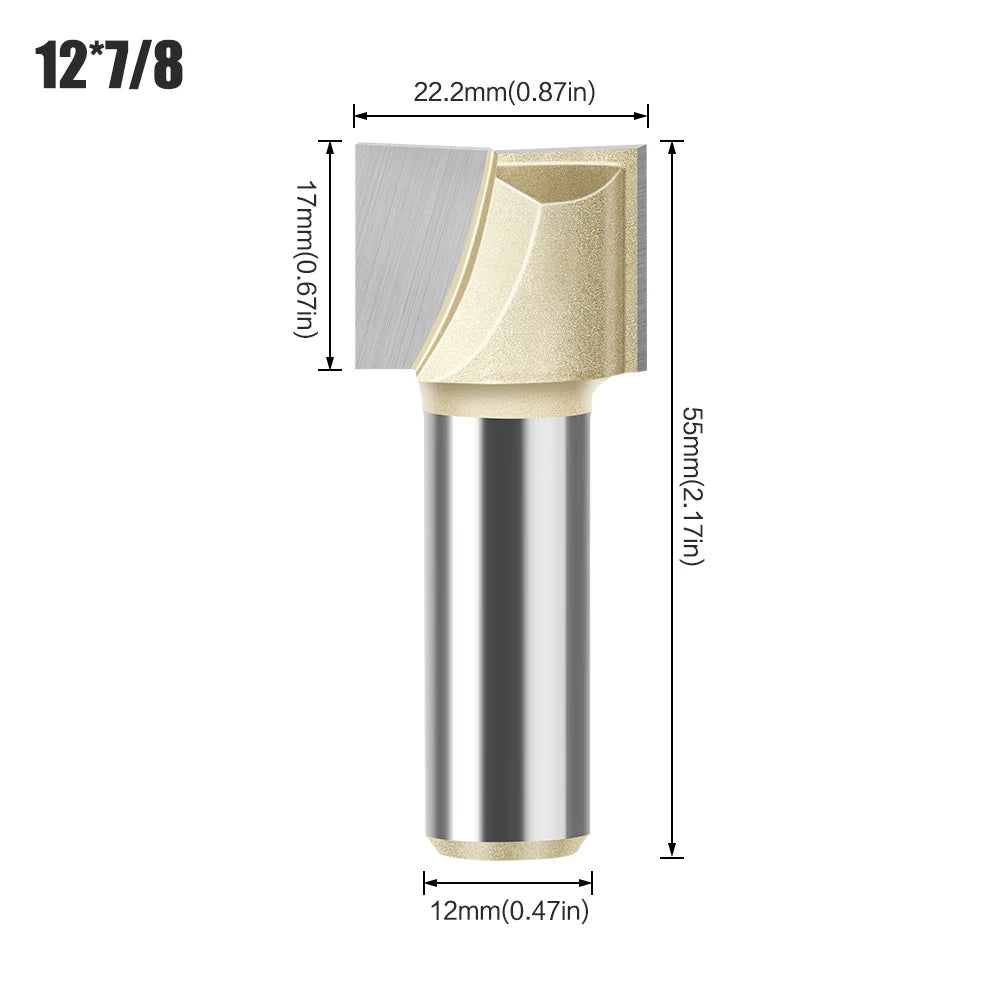 Professionelle Hartmetall Fräser 6mm und 12mm Schaft für Holz