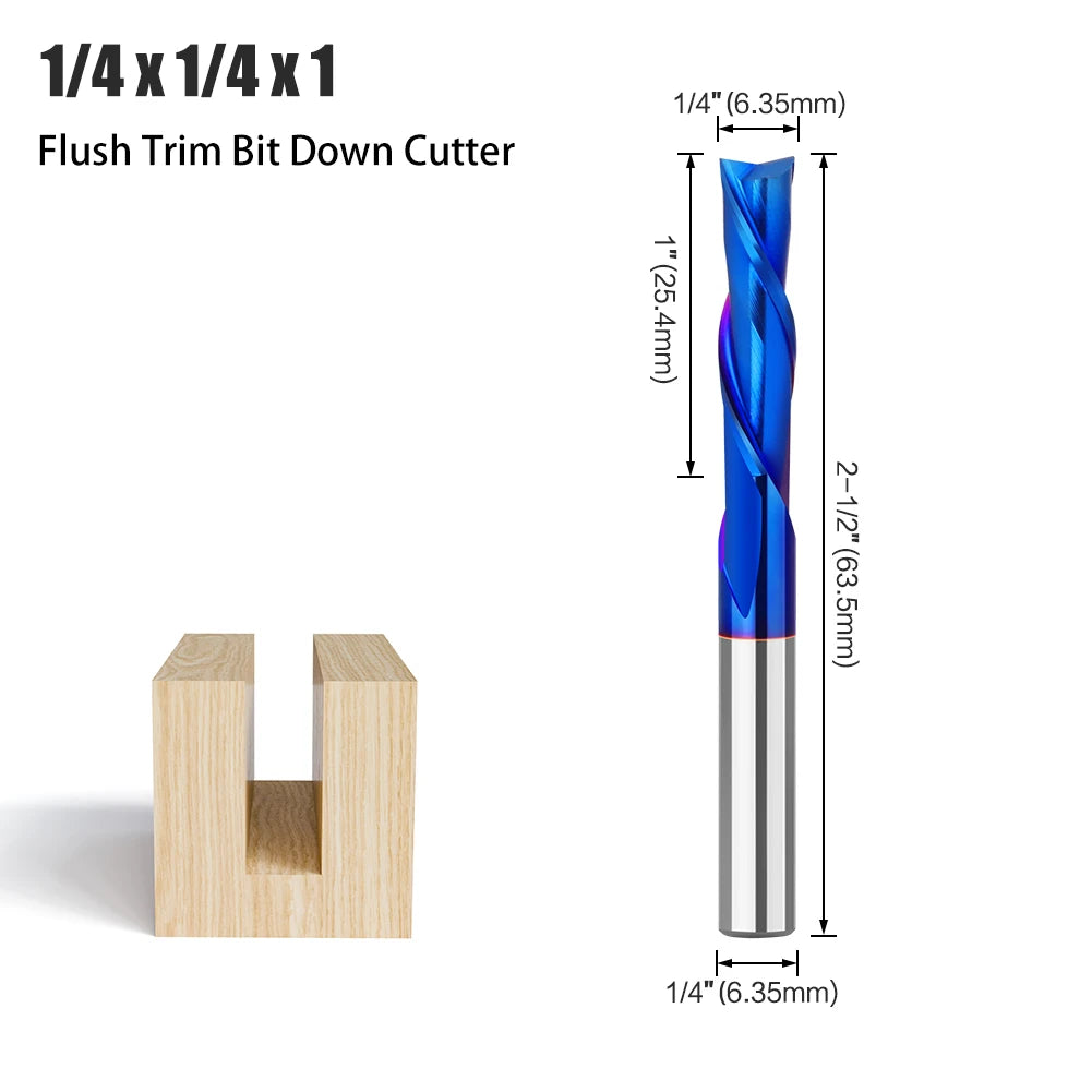 Gerader Schaftfräser aus legiertem Wolframkarbid für Holzbearbeitung