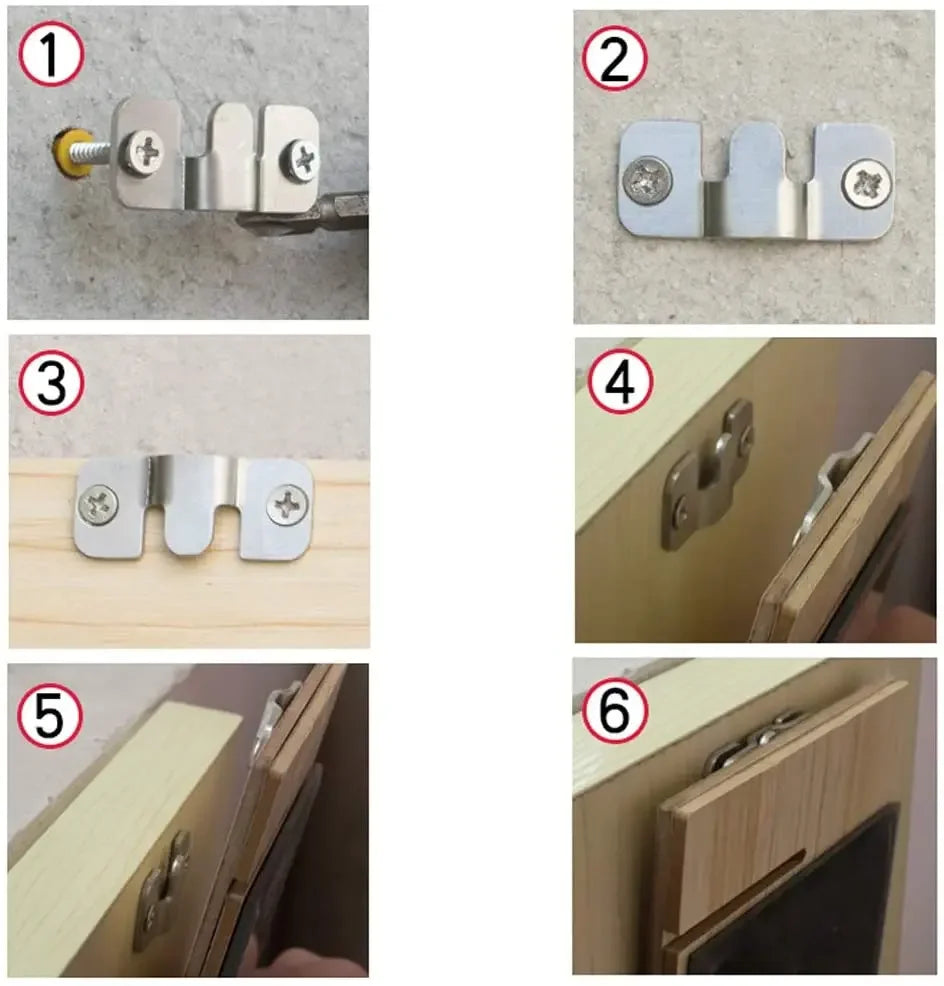 Edelstahl Möbelschnittverbinder 8er Set für Sofa - Rahmen sicher fixieren