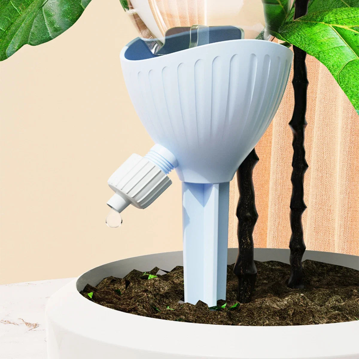 Verstellbares Tropfbewässerungssystem für Pflanzen im Garten