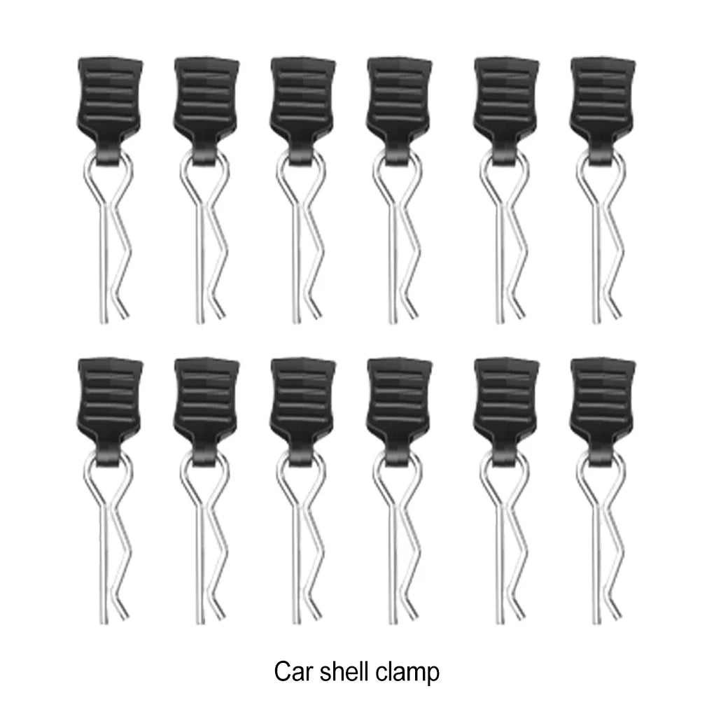4/12er Set Metall R-Clips Karosseriebefestigung für RC-Autos 1/8-1/14