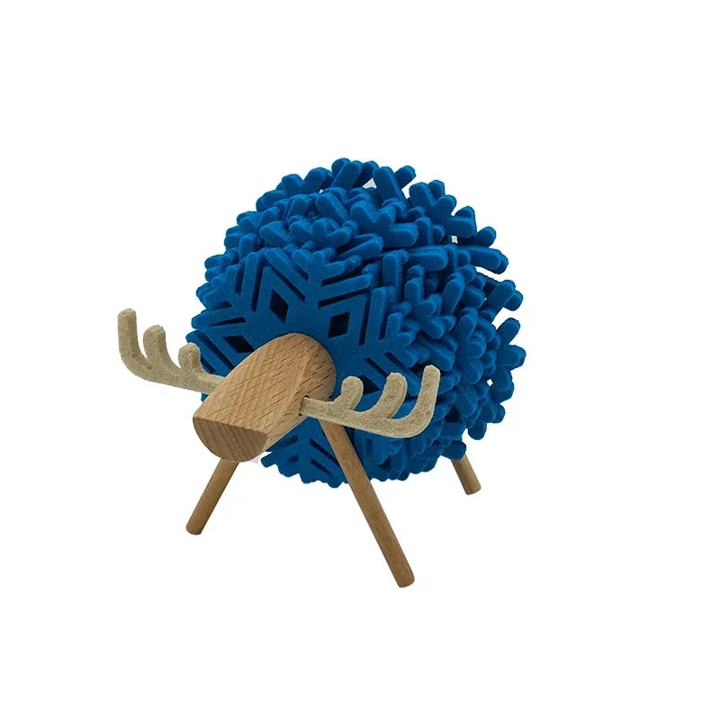 12er Set Getränkeuntersetzer Elchform aus Filz kreativ und isolierend