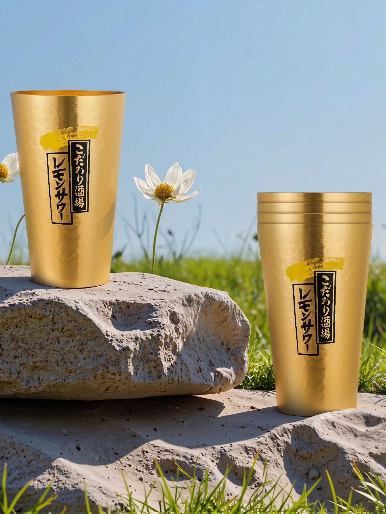 Leichter Aluminium Bierkrug 450 ml Wiederverwendbarer Trinkbecher