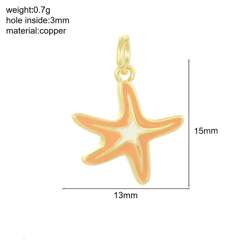 Kreative Anhänger mit Meeresmotiven aus Kupfer und Emaille