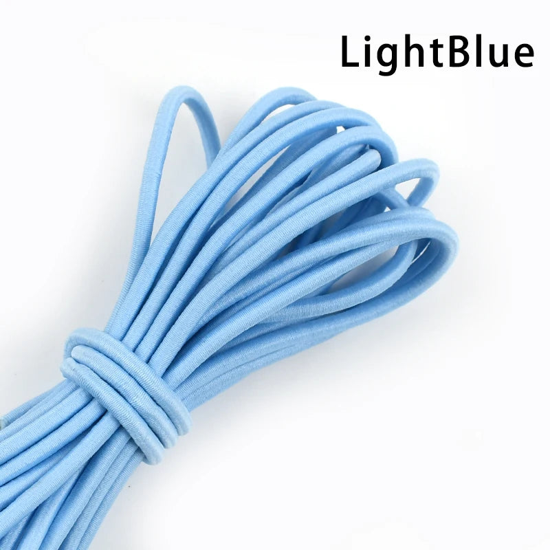 Flexibles 4mm Gummiband für DIY Kleidung, Haarbänder, Nähen