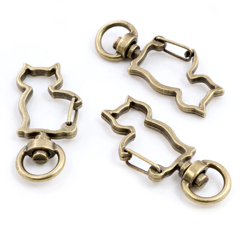 Herz Karabinerhaken Set für Schlüsselanhänger und DIY Projekte