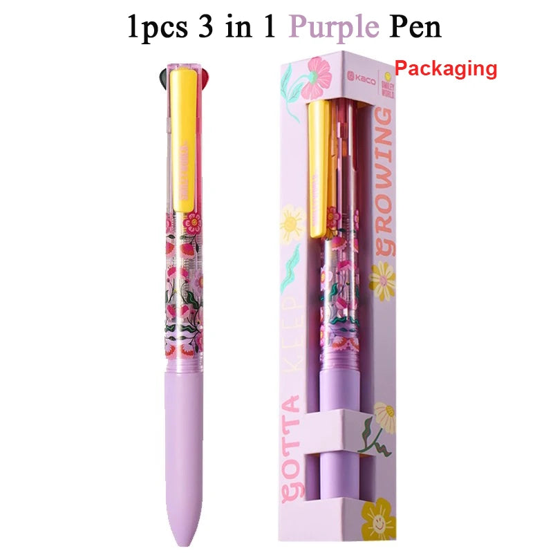 3-in-1 Multi Pen Druckbleistift mit Rot Schwarz Gel-Tinte für Büro Schule