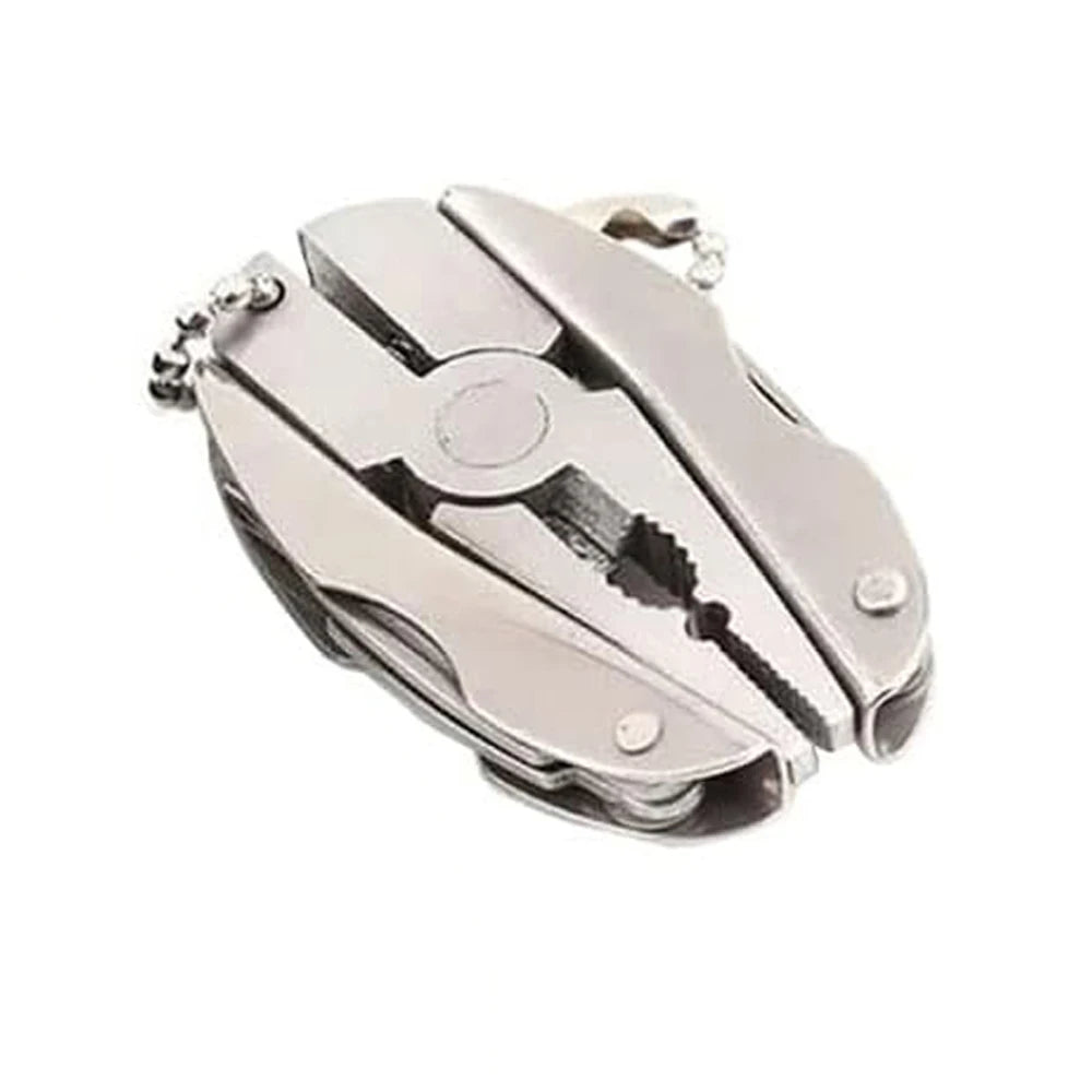 Robustes 6-in-1 Edelstahl Multitool: Zange, Messer, Schraubendreher, Outdoor