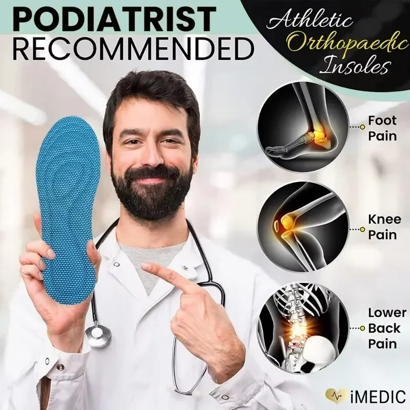 Memory Foam Orthopädische Einlegesohlen – Antibakteriell, Schweißabsorbierend