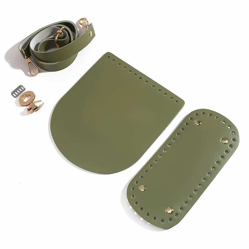 DIY Taschenzubehör: Lederboden Klappe Schulterriemen für Handtaschen