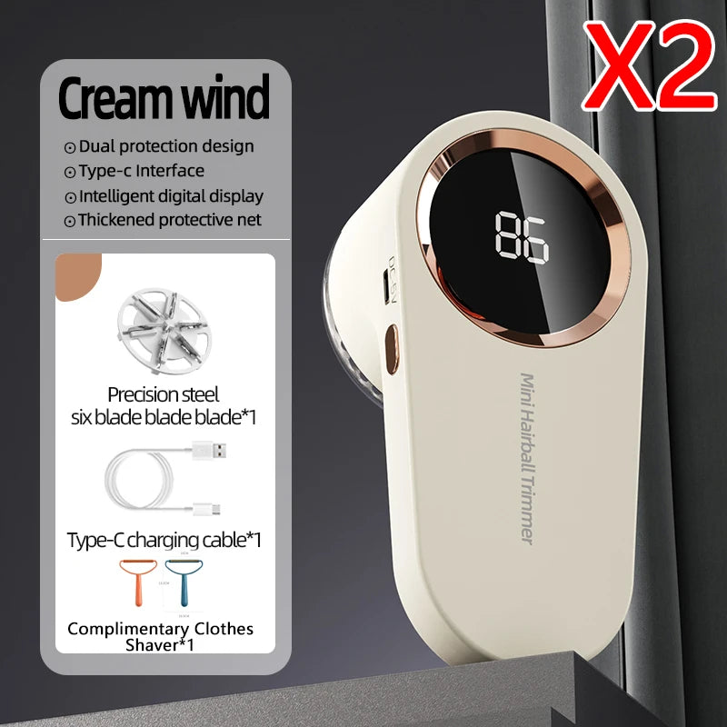 Tragbarer elektrischer Lint Remover mit USB Ladefunktion und Hochgeschwindigkeitsmotor