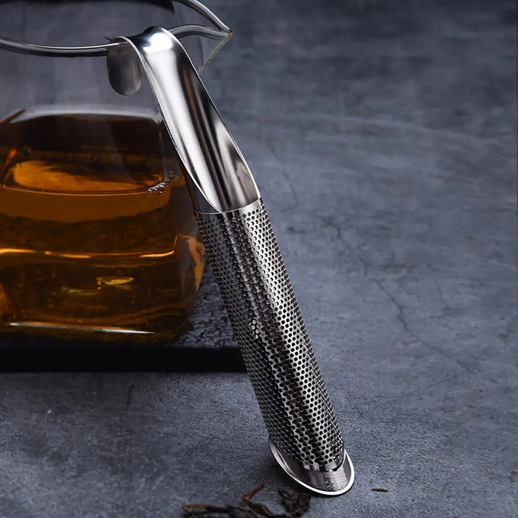 Tragbare Hause Tee Zubehör Filter Edelstahl Tee Maker Rohrleitungen Design Tee Löffel Brewer Langen Griff Metall Kreative Tasse - Yabubest - Home & More