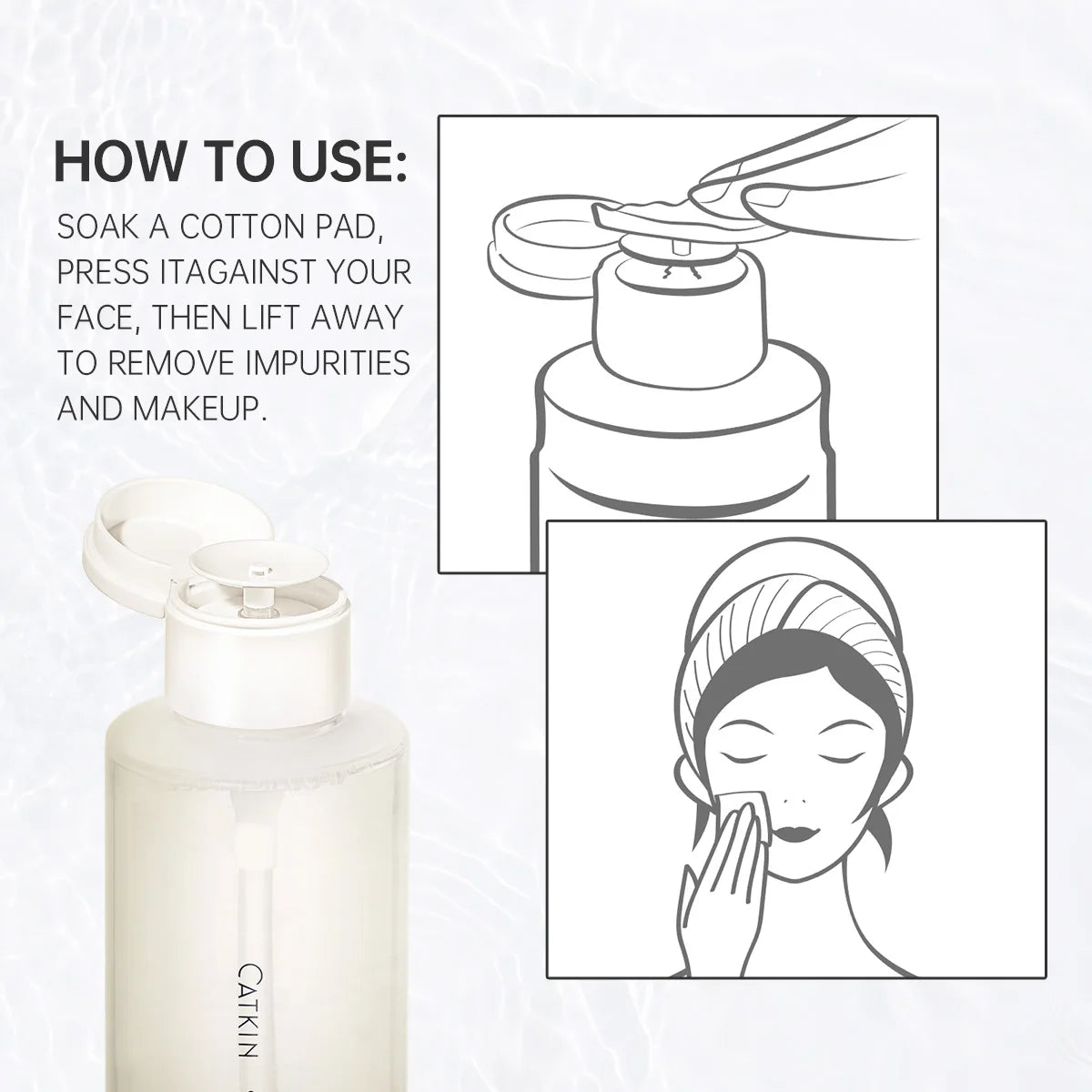 Sanftes Makeup Entferner Reinigungswasser 500ml