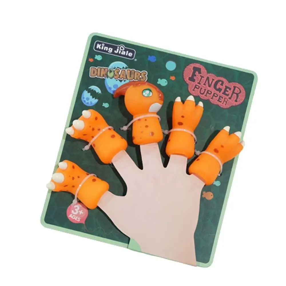 Fingerpuppen Puppenspielzeug Dinosaurier Tierkopf Handschuhe Spielzeug