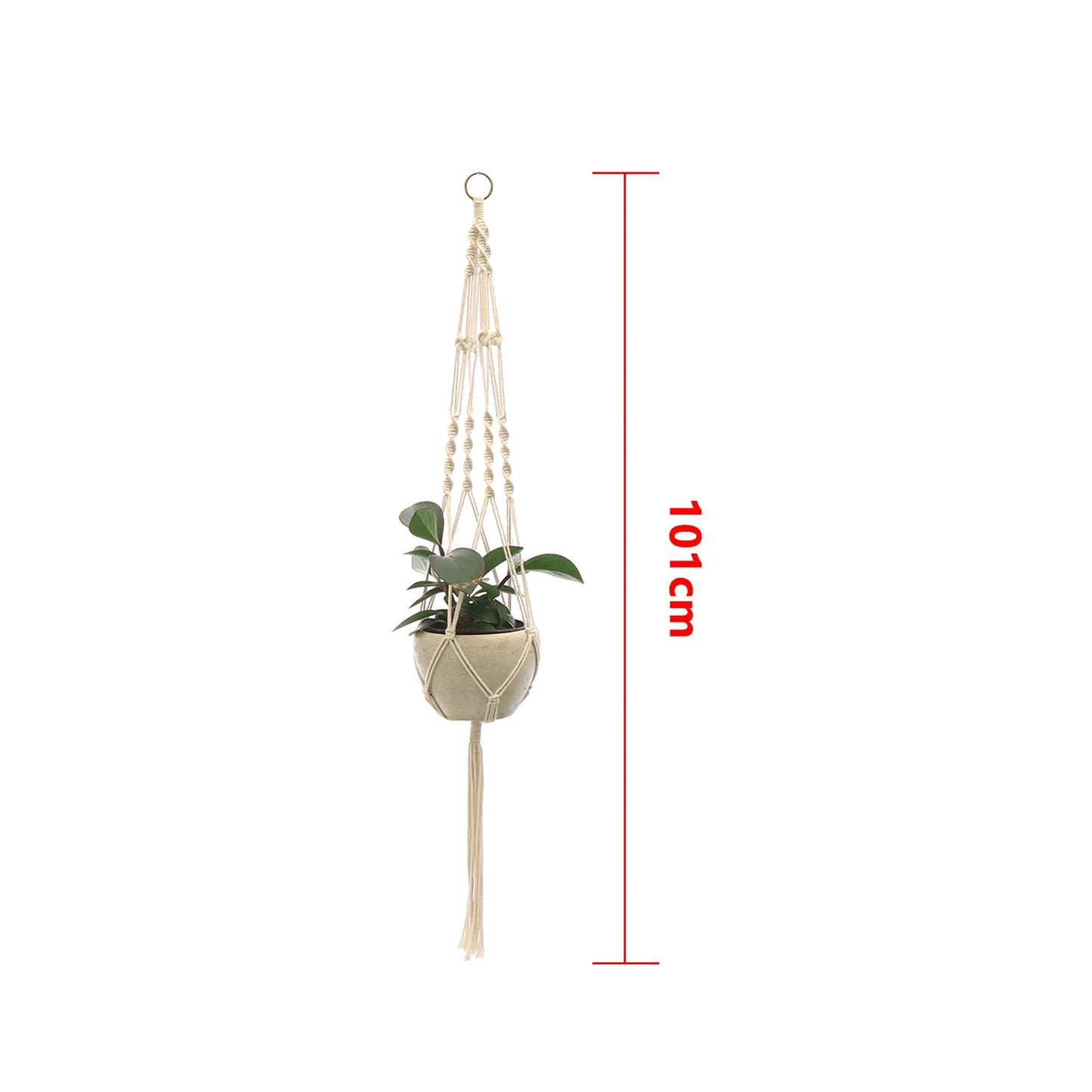 Handgefertigter Makramee Pflanzhalter für Urban Jungle