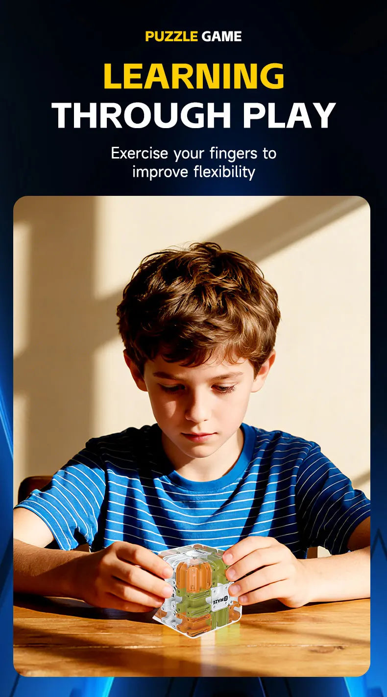 3D Labyrinth Puzzle Würfel für kreatives logisches Denken