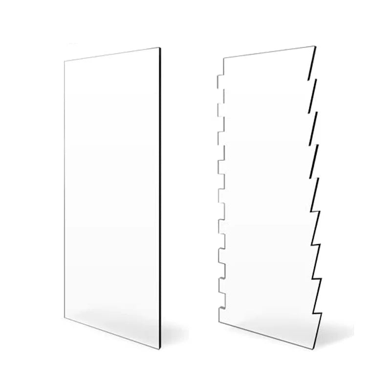 Acryl Kuchen Schaber Set für glatte Buttercreme und professionelle Kuchendeko