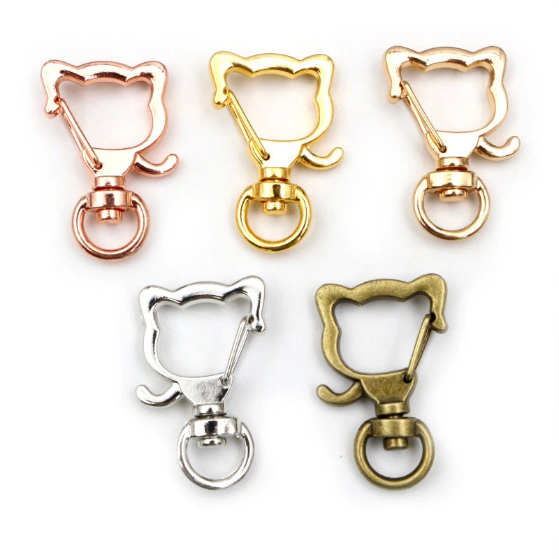 Herz Karabinerhaken Set für Schlüsselanhänger und DIY Projekte