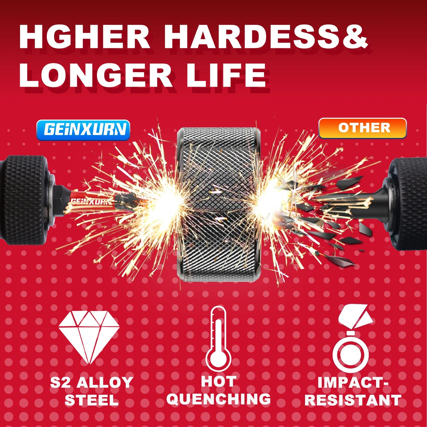 Schlagfestes Magnet Torx Bit Set aus Legiertem Stahl für präzises Arbeiten