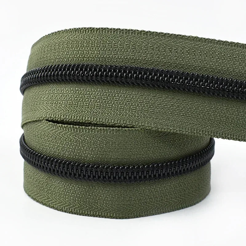 Reißverschluss 5# Nylon Meterware für Kleidung, Taschen - DIY Nähzubehör