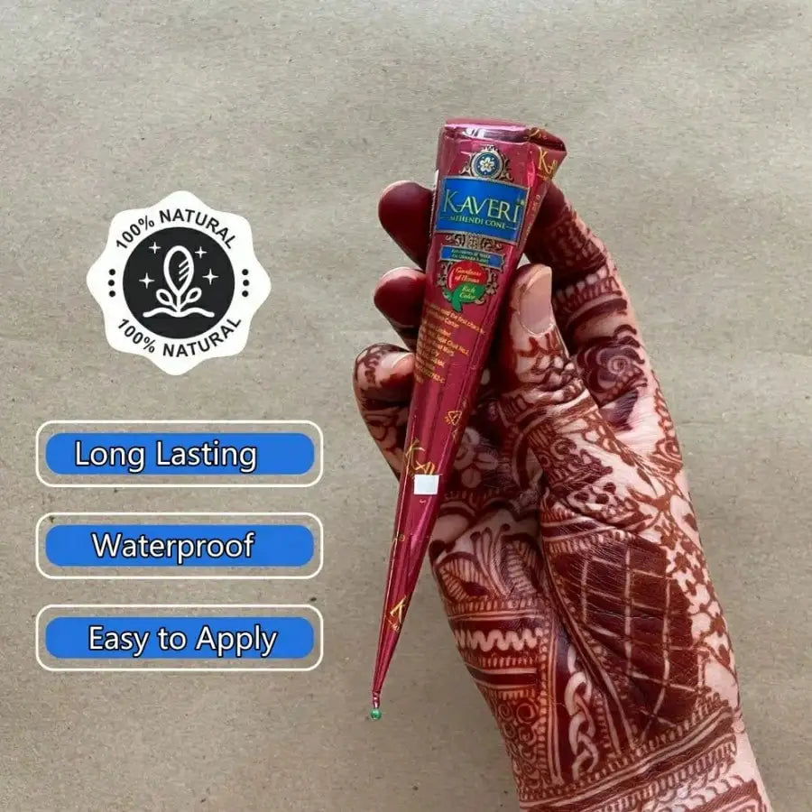 Natürliche braune Bio-Henna-Creme für temporäre semi-permanente Tattoos