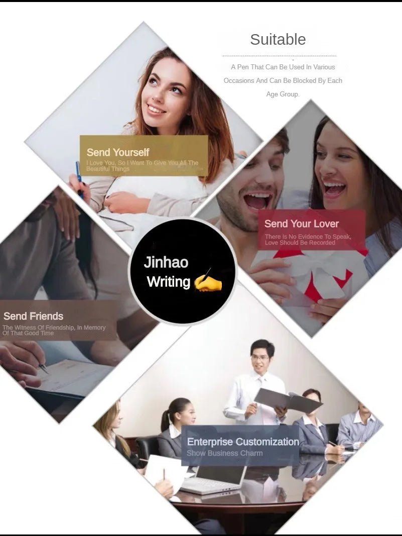 JinHao 9019 Füllfederhalter Transparent Acryl 40 MM Iridium Feder-Yabubest - Home & More