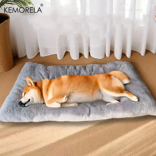 KEMORELA Extra großes Plüsch-Hundebett, Sofa, verdicktes, superweiches Polyester, Haustiermatte, Hundekistenmatte, Bett für kleine, mittelgroße und große Hunde-Yabubest - Home & More