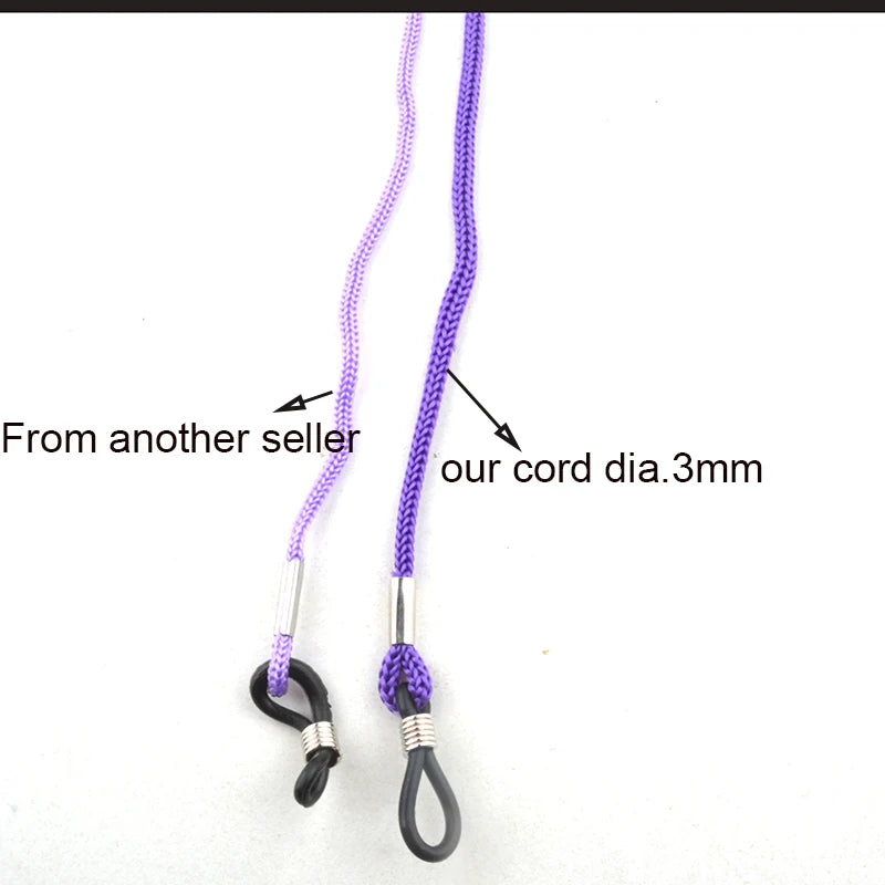 Set farbiger Brillenbänder aus Nylon für Sonnen und Lesebrillen