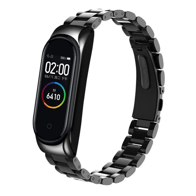 Edelstahl Ersatzarmband für Xiaomi Mi Band 3-7 – Stilvoll - Verstellbar