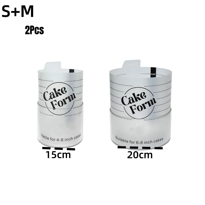 Einstellbarer Rund Kuchenring aus Kunststoff zum Backen