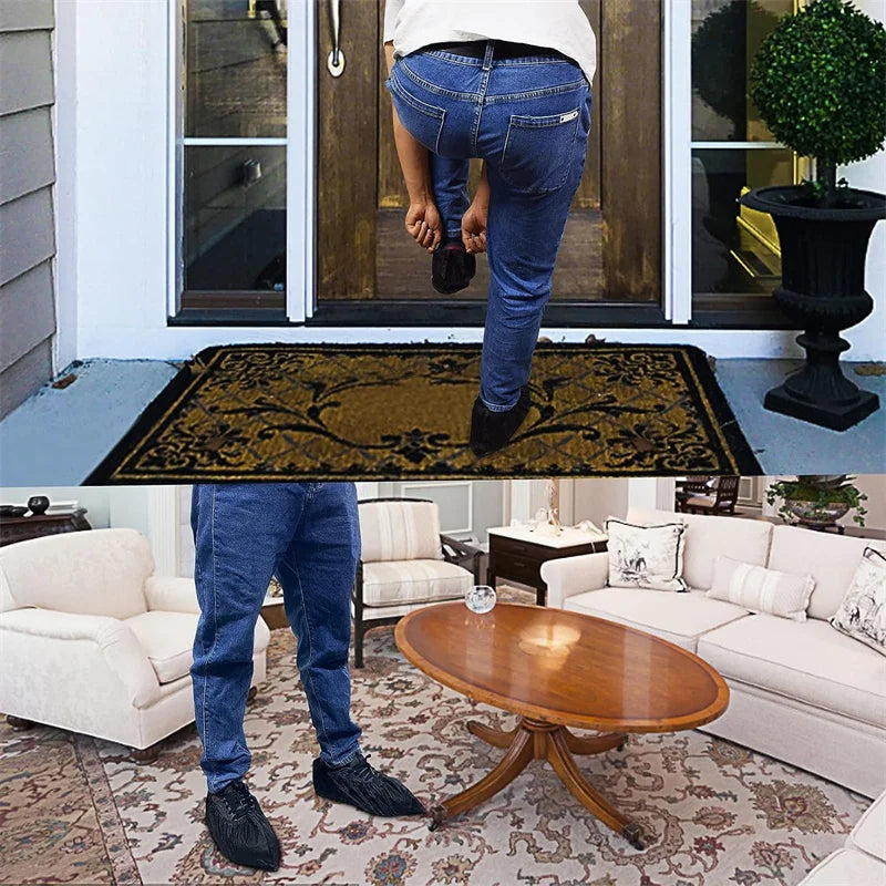 Einweg Stiefelüberzüge 100 Stück rutschfest für Innen und Außenbereich