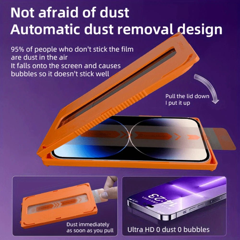 NNBILI 2x Bruchsicheres Schutzglas für iPhone 13-17 Pro Max Displays