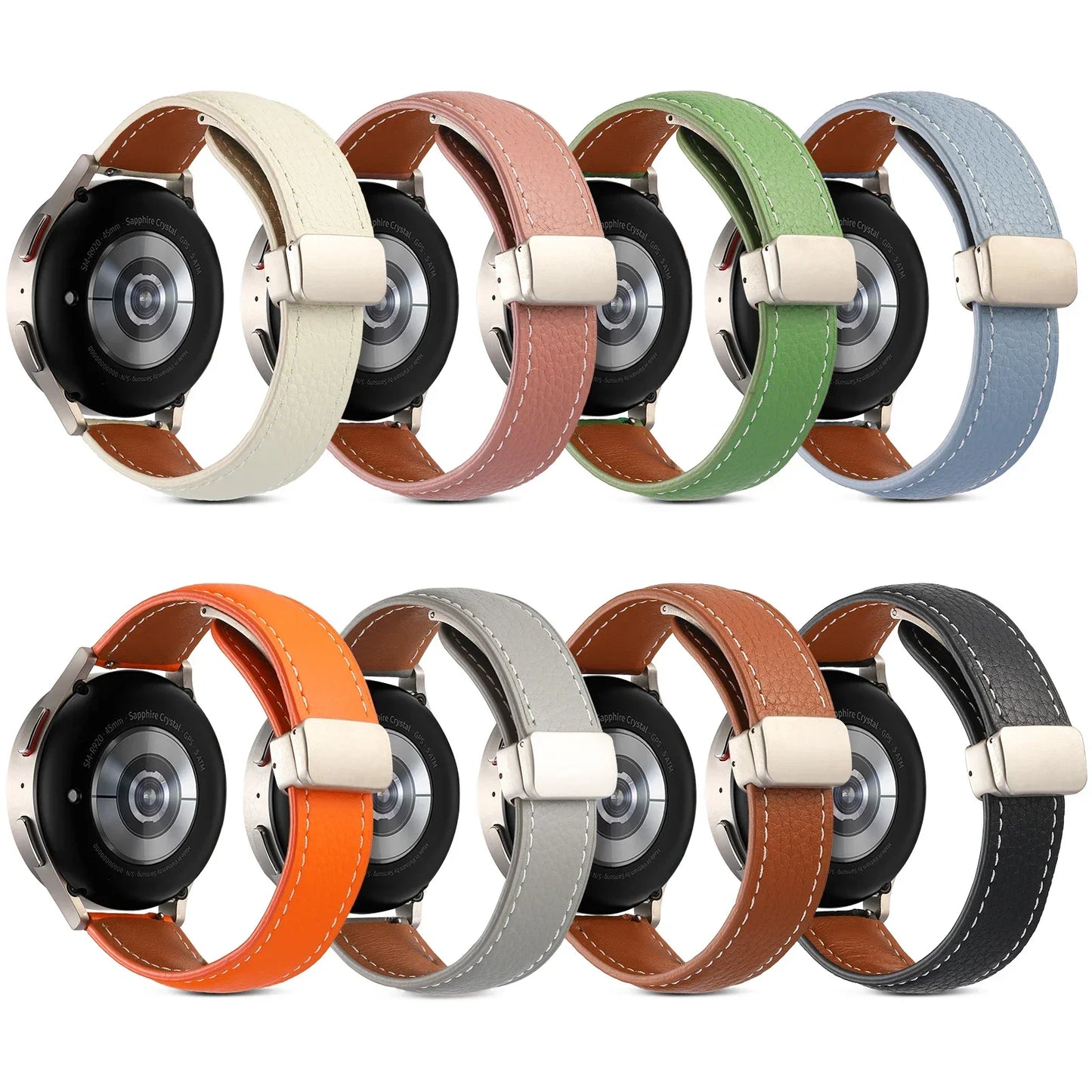 22 mm Lederarmband mit Magnetschnalle für Xiaomi Redmi Watch