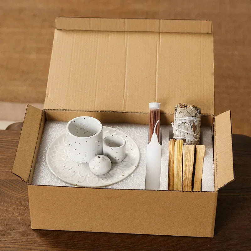 Multifunktionaler Keramik Räuchergefäßhalter 4 in 1