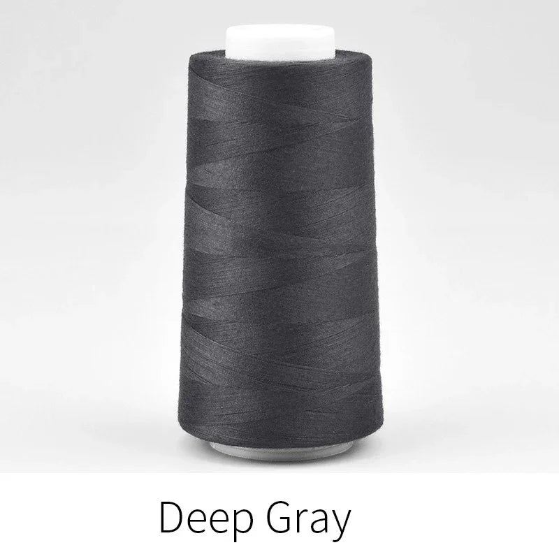Hochwertiges Polyester Nähgarn 40S/2 3000 Yards Einfarbig Schwarz Weiß-Yabubest - Home & More